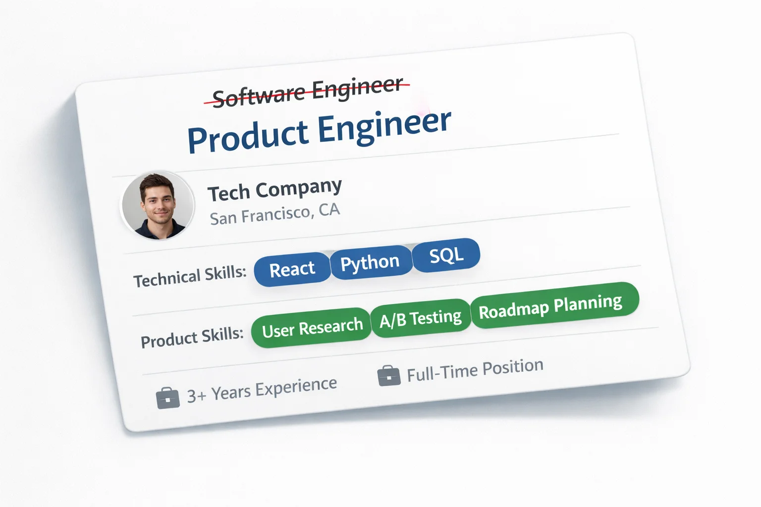 Product Engineer bridging engineering and product management